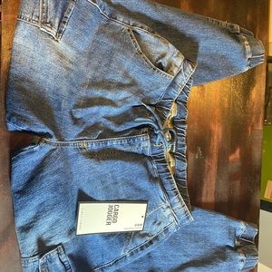 Jean cargo joggers